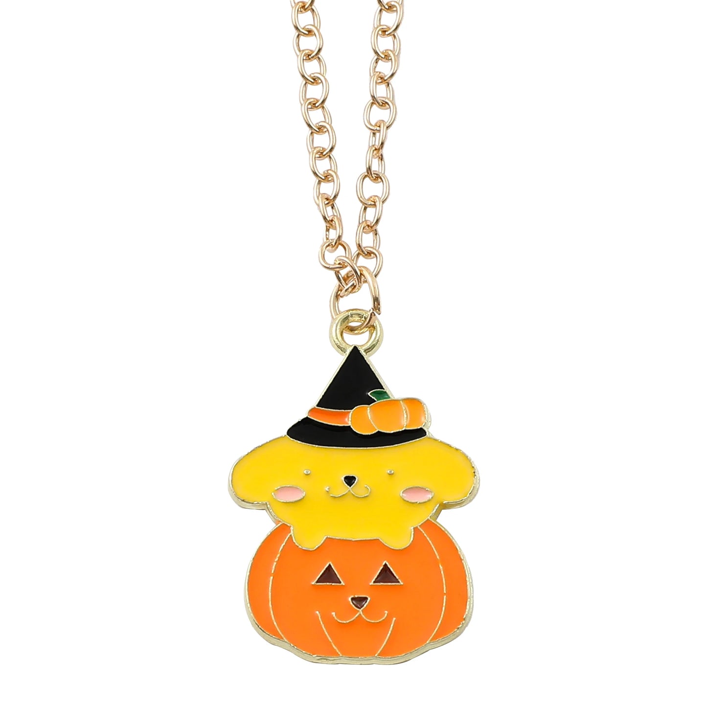 Sanrio Pompompurin Halloween Pumpkin Pendant Necklace