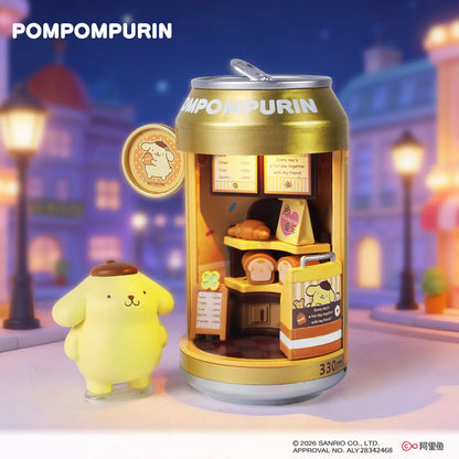 Sanrio Popompurin Sweet Café Soda Can Series | Light-Up Blind Box