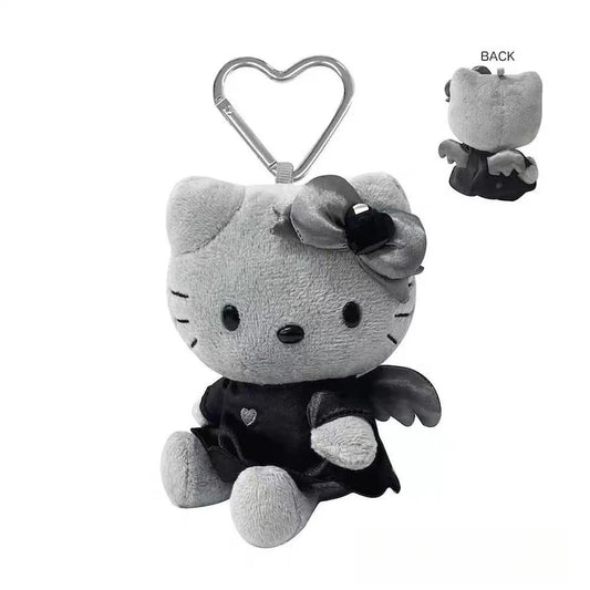 Sanrio Sitting Hello Kitty Black & White Angel Plush Toy