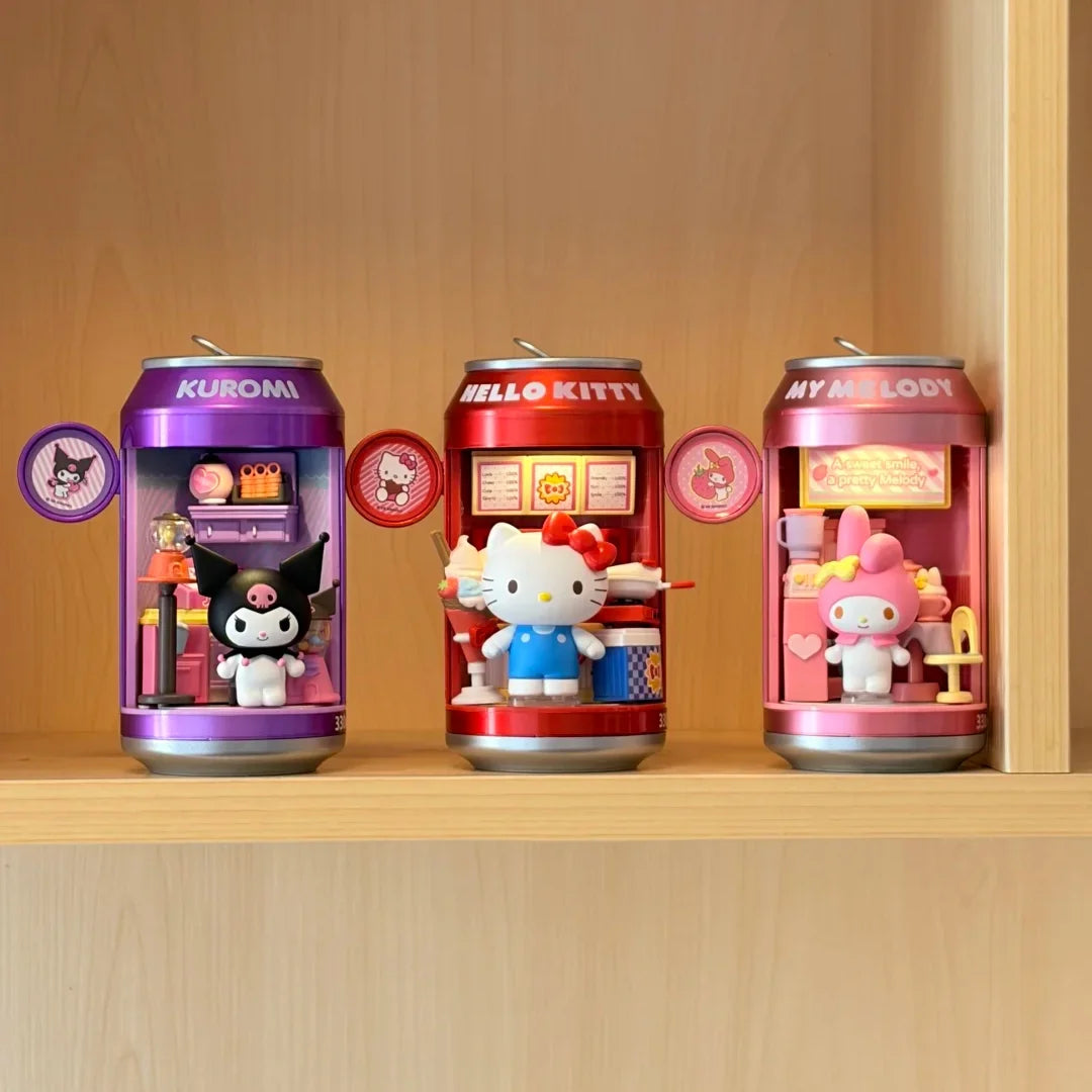 Sanrio Soda Can Dessert Shop Blind Box | Light-Up Mini Ornament