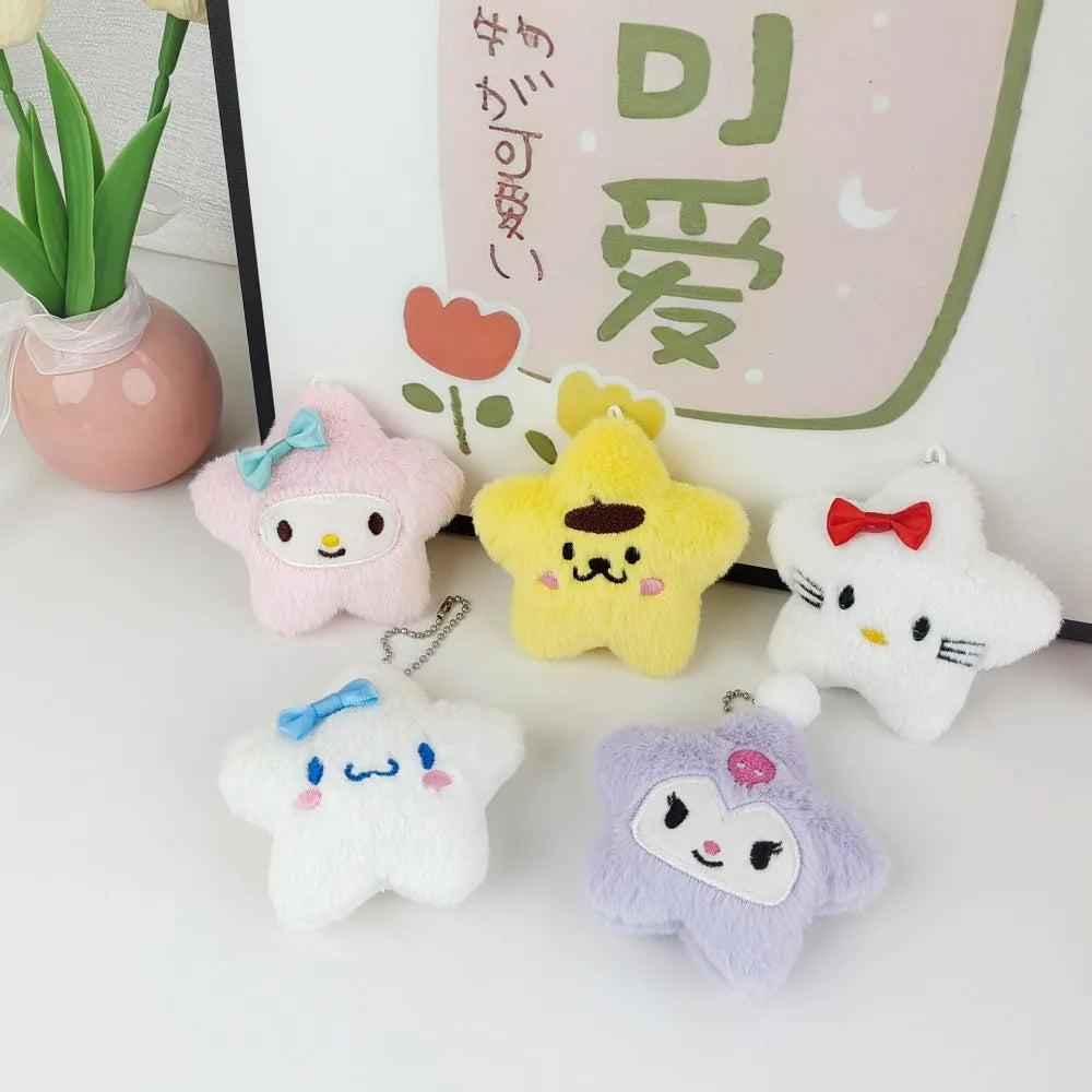 Sanrio Star Charm Keyring with Cute Characters