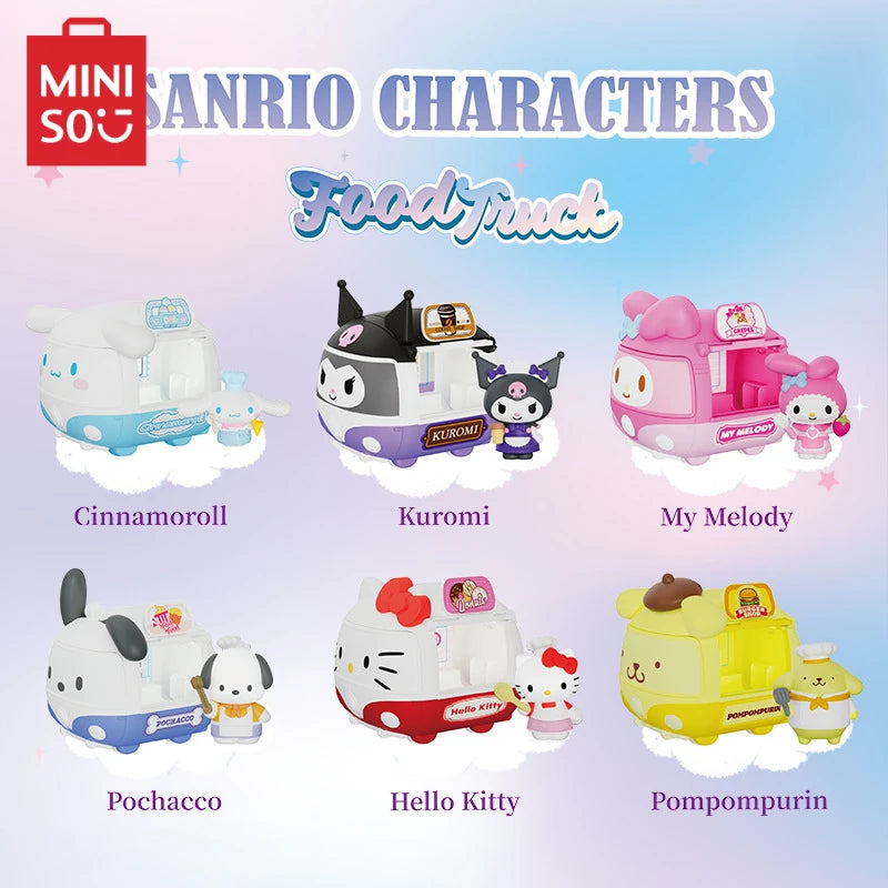 Sanrio Blind Box Mobile Food Truck Series | Pompompurin, Kuromi, My Melody, Hello Kitty, Pachacco