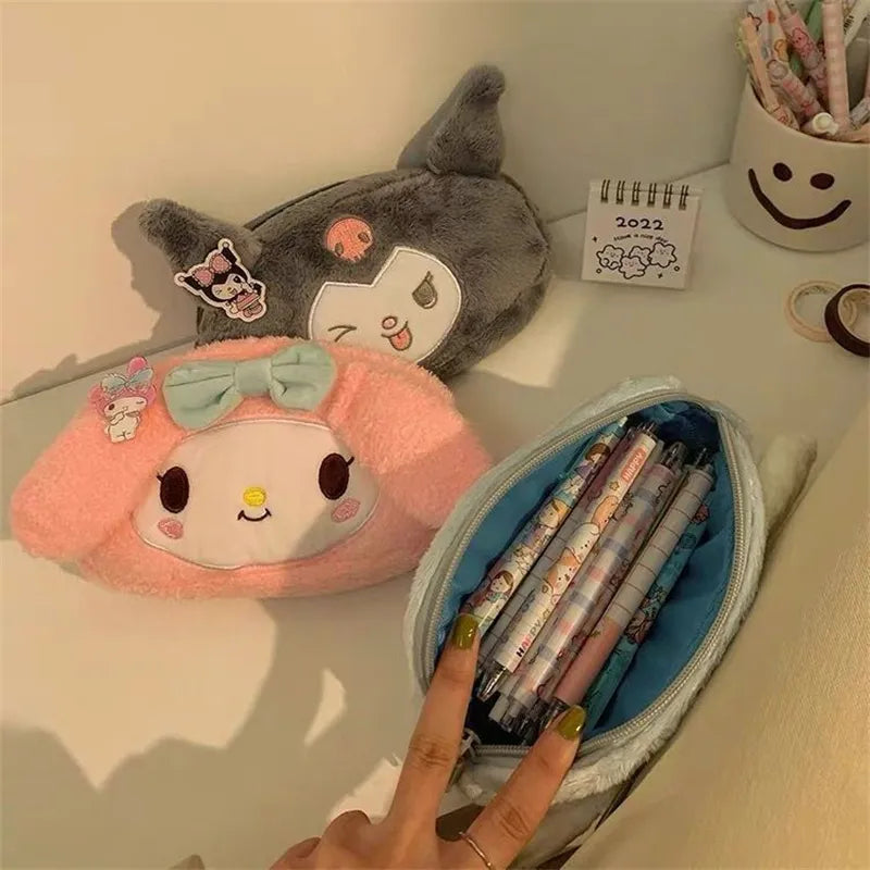 Sanrio Pencil Pouch | Large Capacity Pen Case | Hello Kitty, My Melody, Kuromi, Cinnamoroll