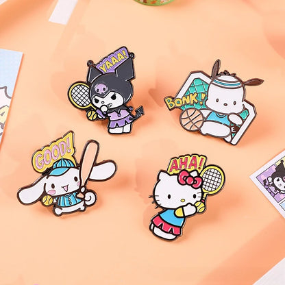 Sanrio Athletic Event Badges (Hello Kitty, Kuromi, Pochacco, Cinnamoroll)