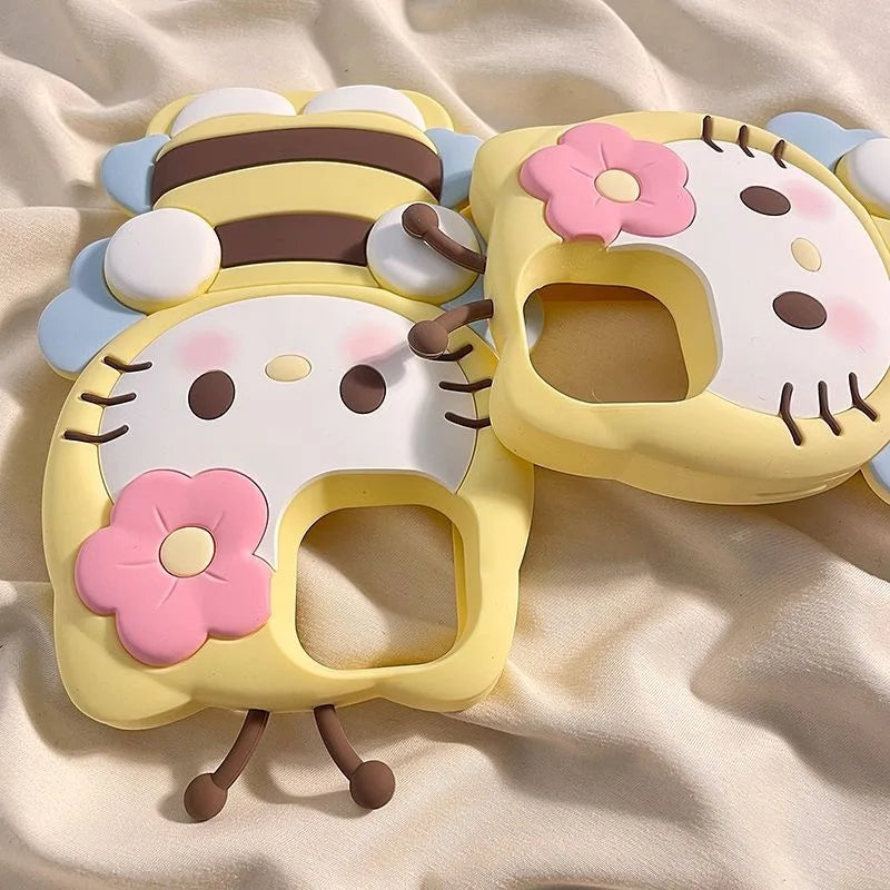 3D Hello Kitty Bumble Bee Phone Case