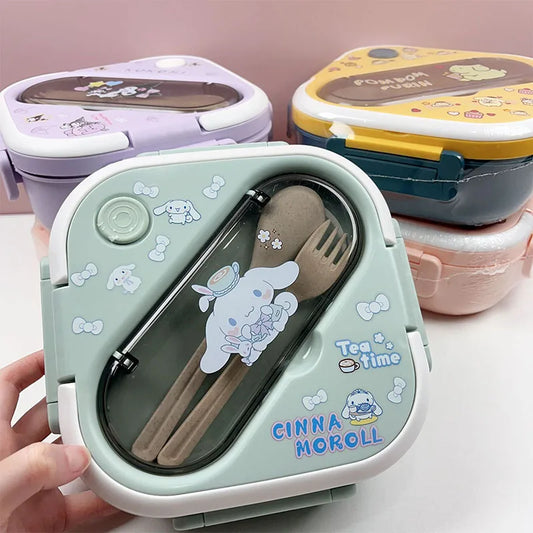 Sanrio Plastic Lunch Box | Microwaveable Bento Box