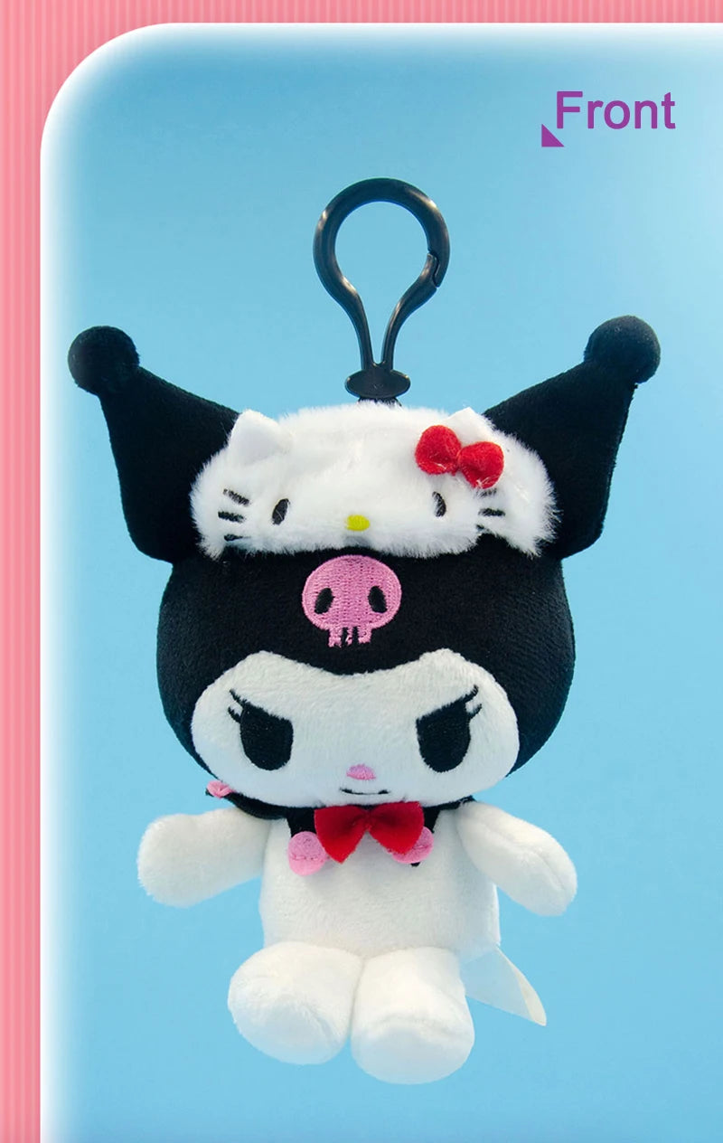 Sanrio Kuromi Plush Doll | Hello Kiity Hat Style | 50th Anniversary Edition 13cm / 22cm