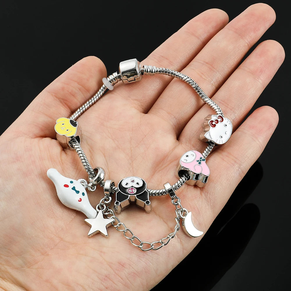 Sanrio Kuromi Bead Pendant Bracelet 17cm | 19cm | 21cm