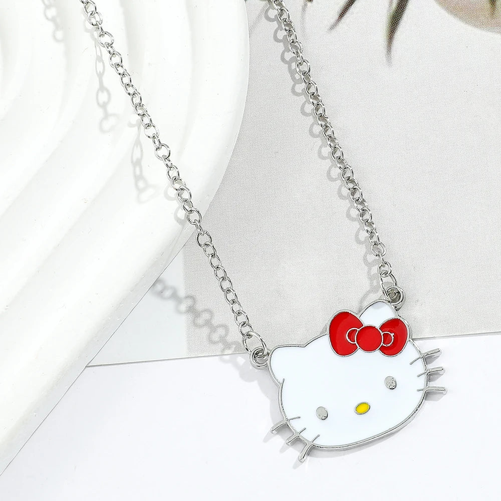 Hello Kitty Enamel Pendant Necklace | Cute and Kawaii