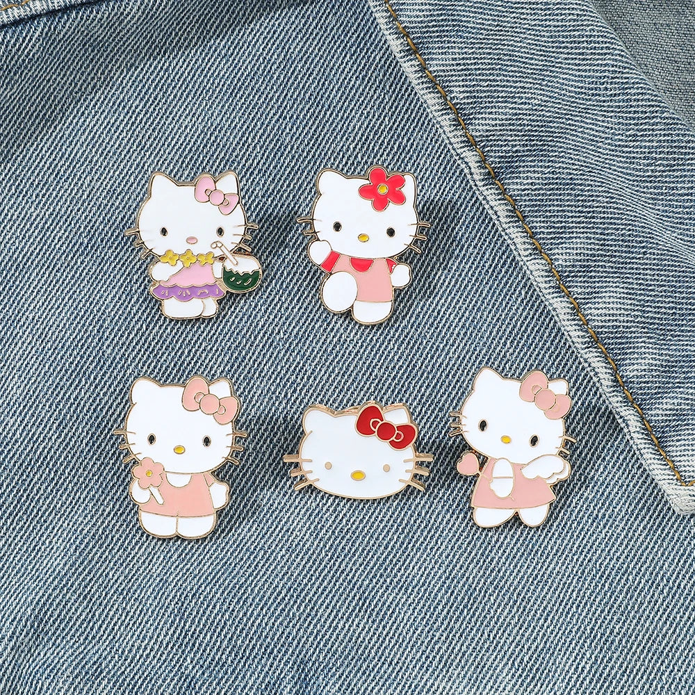 Kawaii Sanrios Hello Kitty Brooches