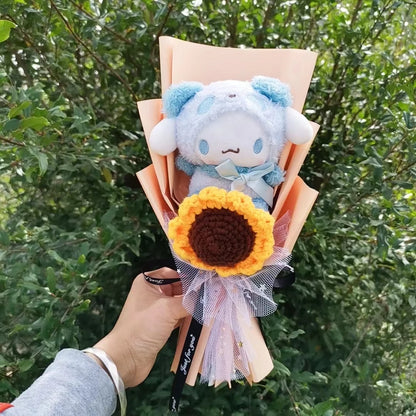 Sanrio Cinnamoroll Plush Bouquet with Crochet Sunflower