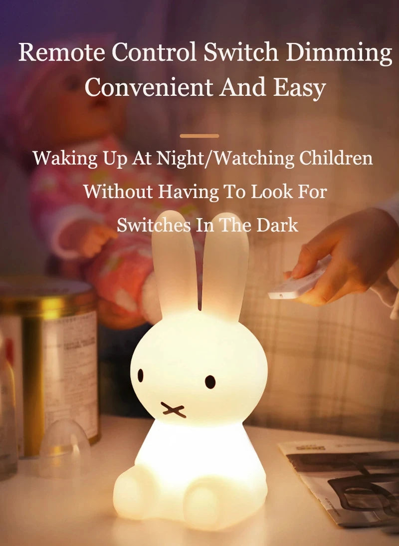 Kawaii Miffy Rabbit Night Light |28cm Miffy Lamp