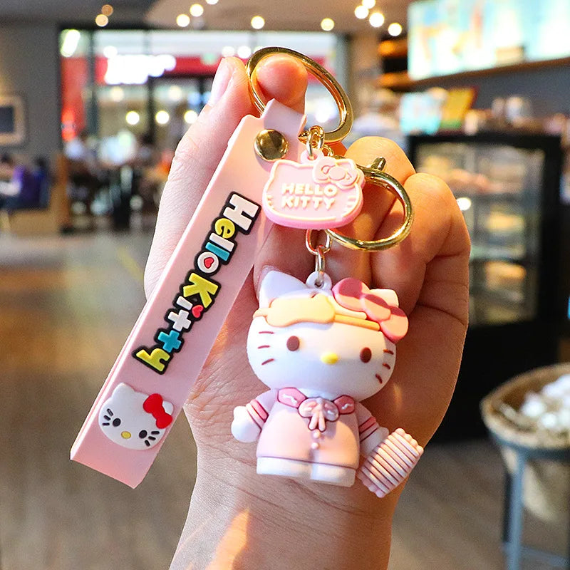 3D Hello Kitty Keychain dress in pink