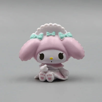 Sanrio My Melody Pink Lolita Dressing Figurines Toy