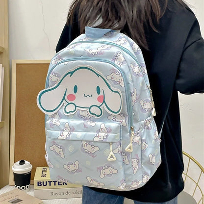 Cinnamoroll Canvas Backpack for Students | Spacious Design