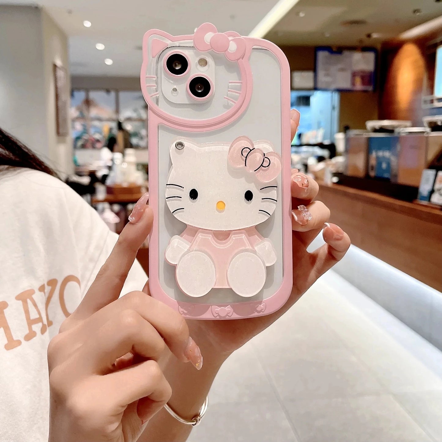 Sanrio Hello Kitty Mirror Phone Case | Kawaii Design in Pink