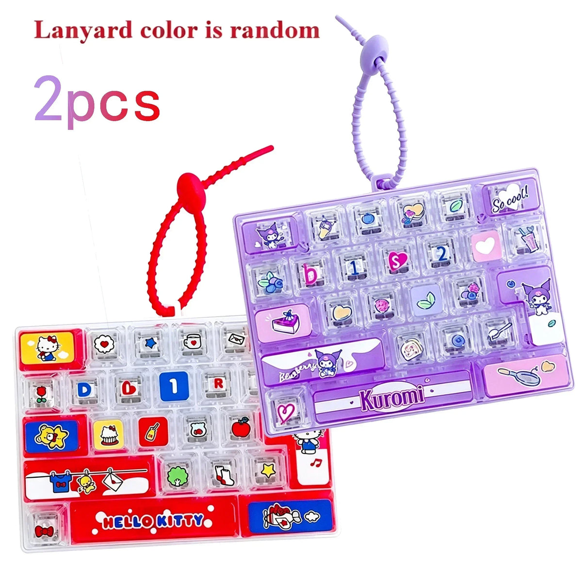 Sanrio Cute Clicky Keyboard Keychain | 26 Keys