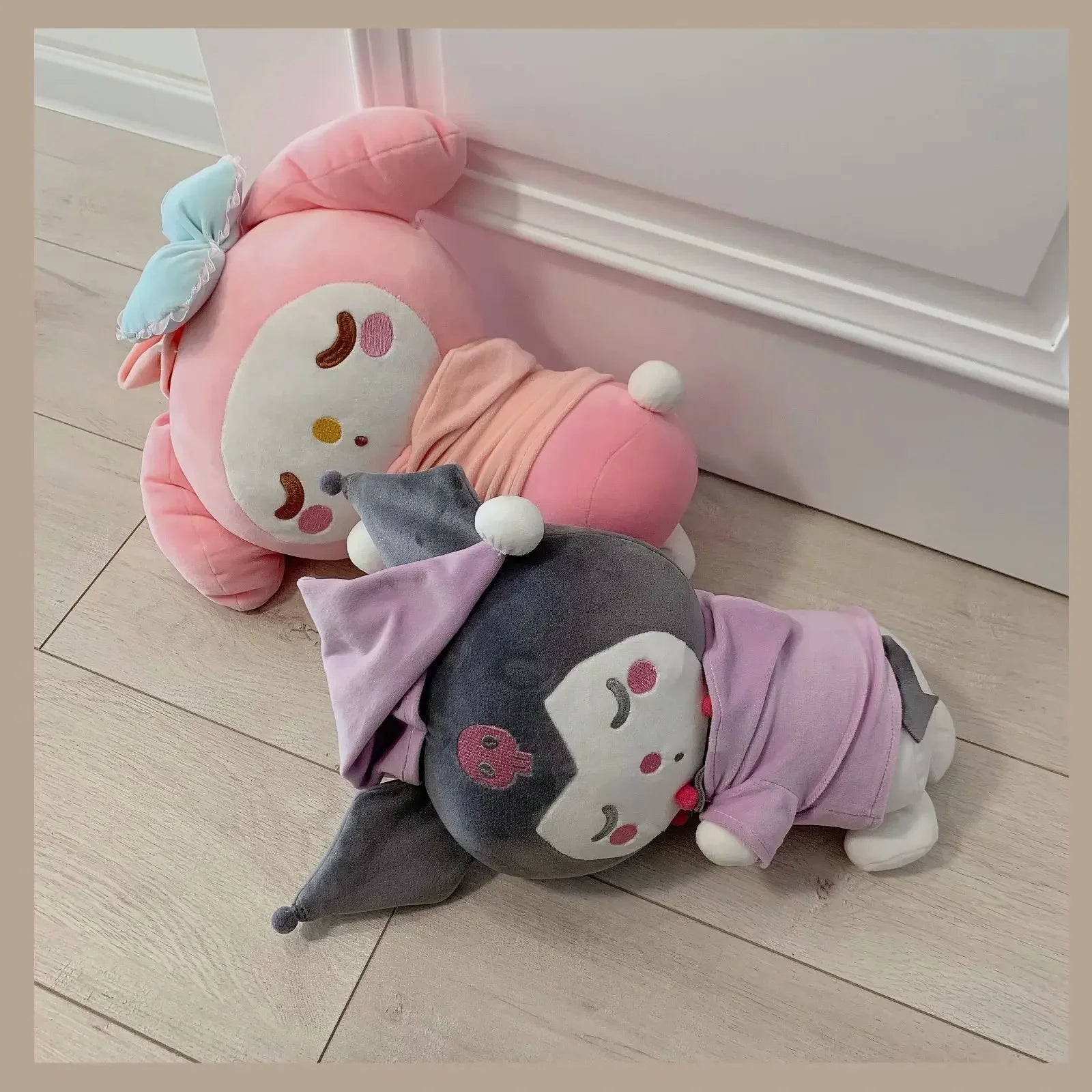 22cm Sleeping Baby My Melody Plush Toy in Pajamas