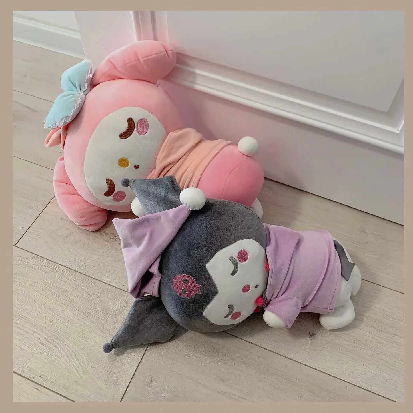 Pajama-Wearing Baby Kuromi Sleeping Plush | 22cm