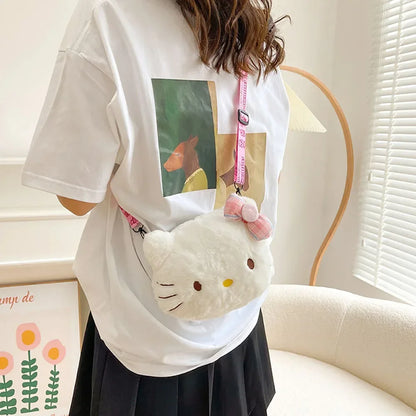 Mini Plush Messenger Bag featuring Sanrio Hello Kitty