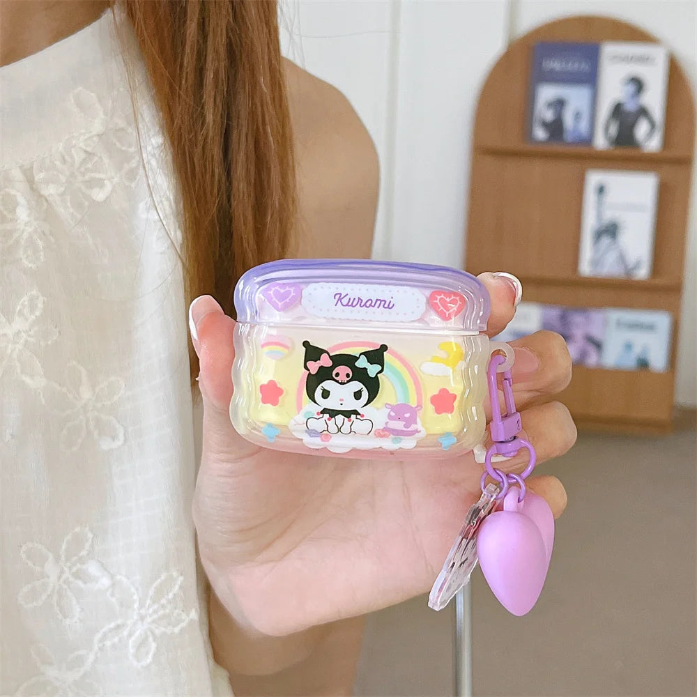 Sanrio Kuromi Earphone Case with Colorful Design for AirPods