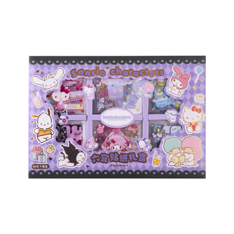 Sanrio Kuromi Diy Decorative PET Transparent Sticker Set