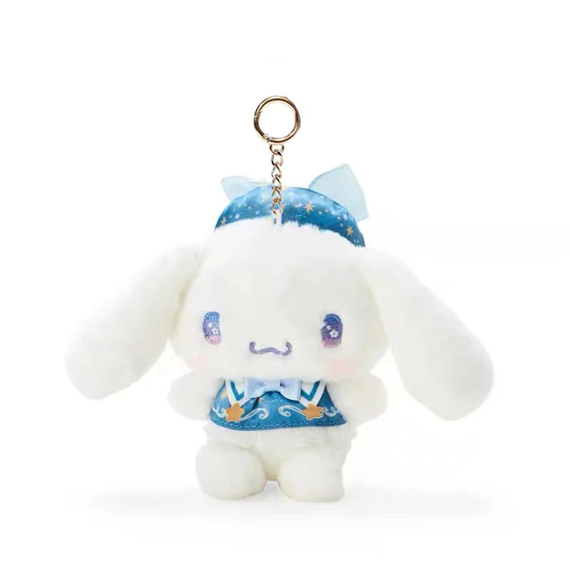 Cinnamoroll Plush Keychains with Different Costumes