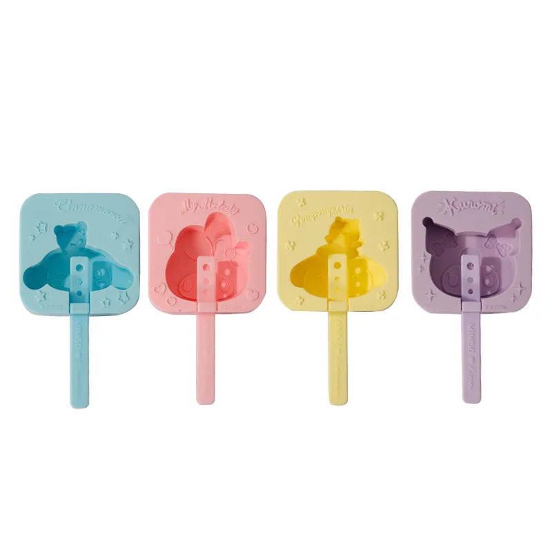 Colourfull Sanrio Ice Cream Mold | Popsicle Mold | (Kuromi, My Melody, Cinnamoroll, Pompompurin)