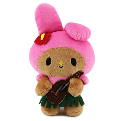 Sanrio Hawaii My Melody Tanned Skin Plush Toy with Guitar