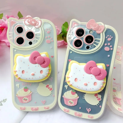 Sanrio Hello Kitty Phone Cases Featuring Stand and Holder