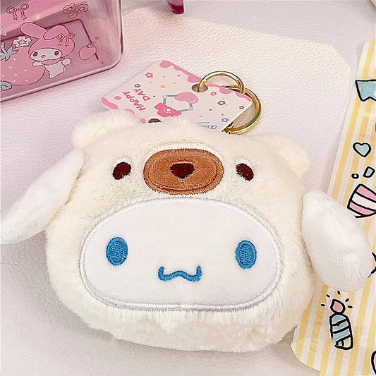 Sanrio Cinnamoroll Plush Keychain Wallet | Plushies Coin Purse