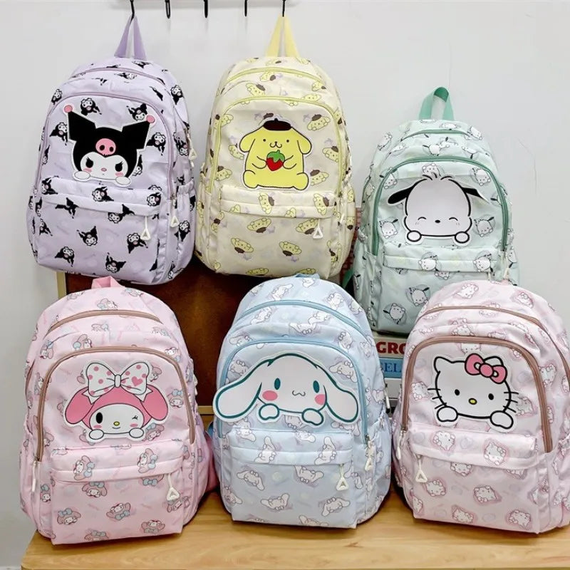 Sanrio Canvas Backpack for Students | Spacious Design