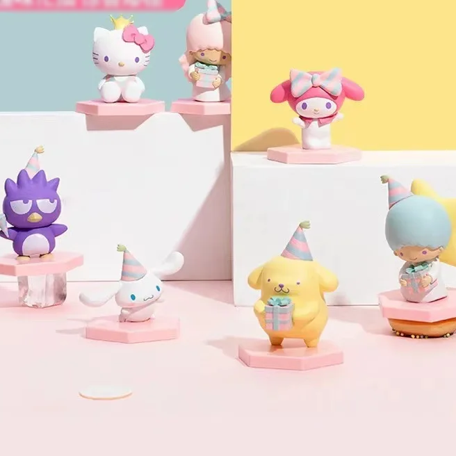 Sanrio Character 45th Anniversary Blind Box (Hello Kitty | My Melody | Pompompurin |Cinnamoroll |Bad Batz-Maru | Little Twin Stars) 