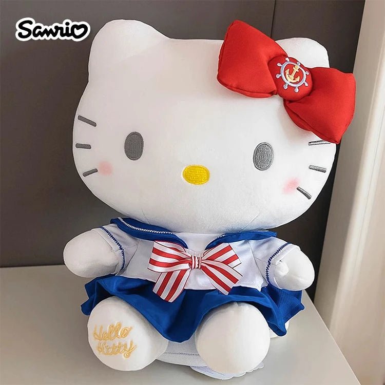 Women Hello Kitty Dressed in Sailor Uniform Plush Toy