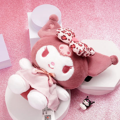 Sanrio Kuromi Stuffed Toy | Love Series with Leopard Print