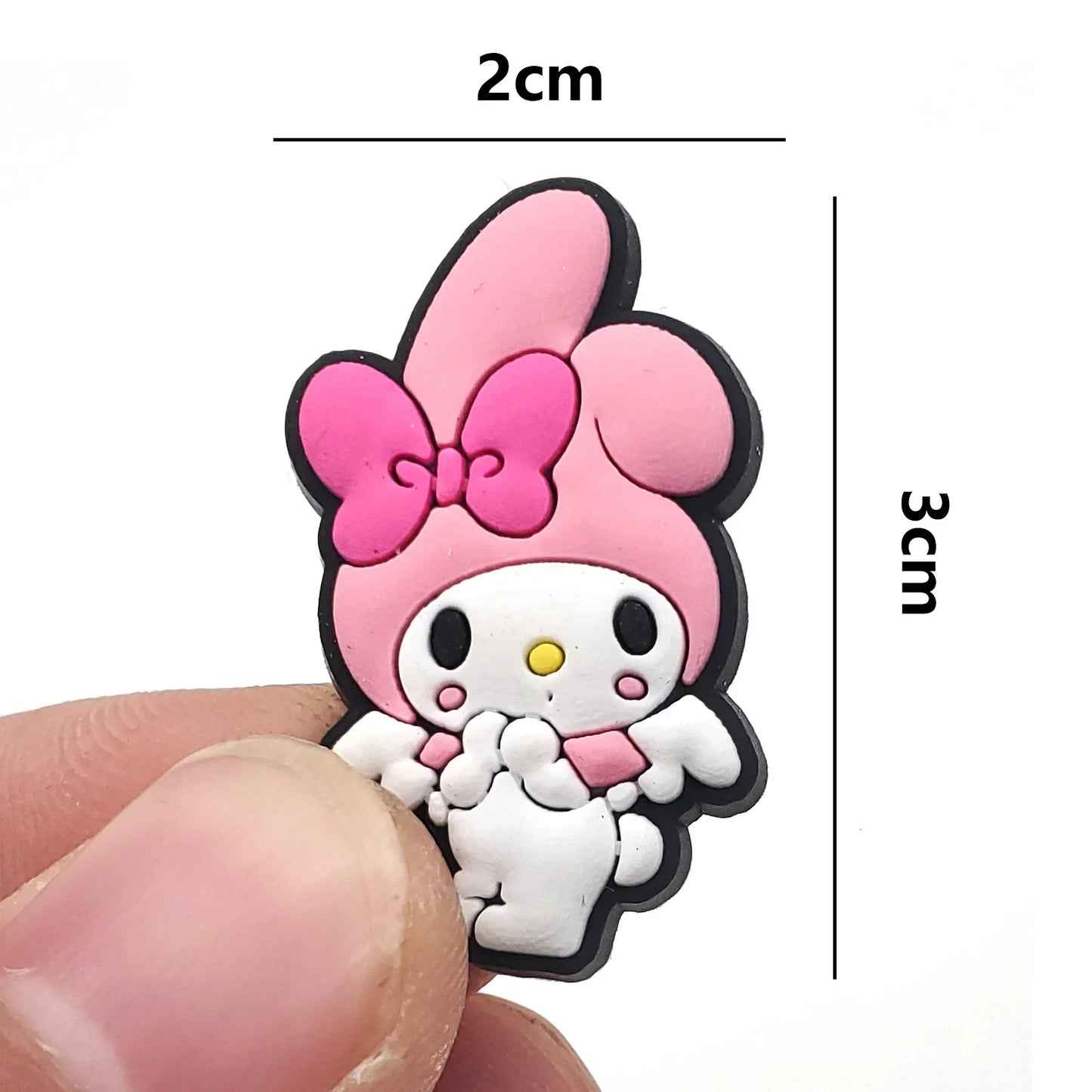 10-Piece Sanrio Character Shoe Charms Set Hello Kitty, Kuromi, My Melody, Cinnamoroll