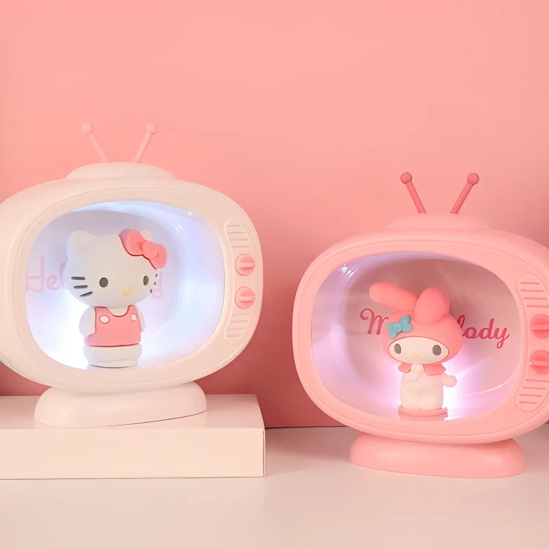 Kawaii Sanrio My Melody Ambient Night Light | TV Model 2 in 1 Night Light Decoration