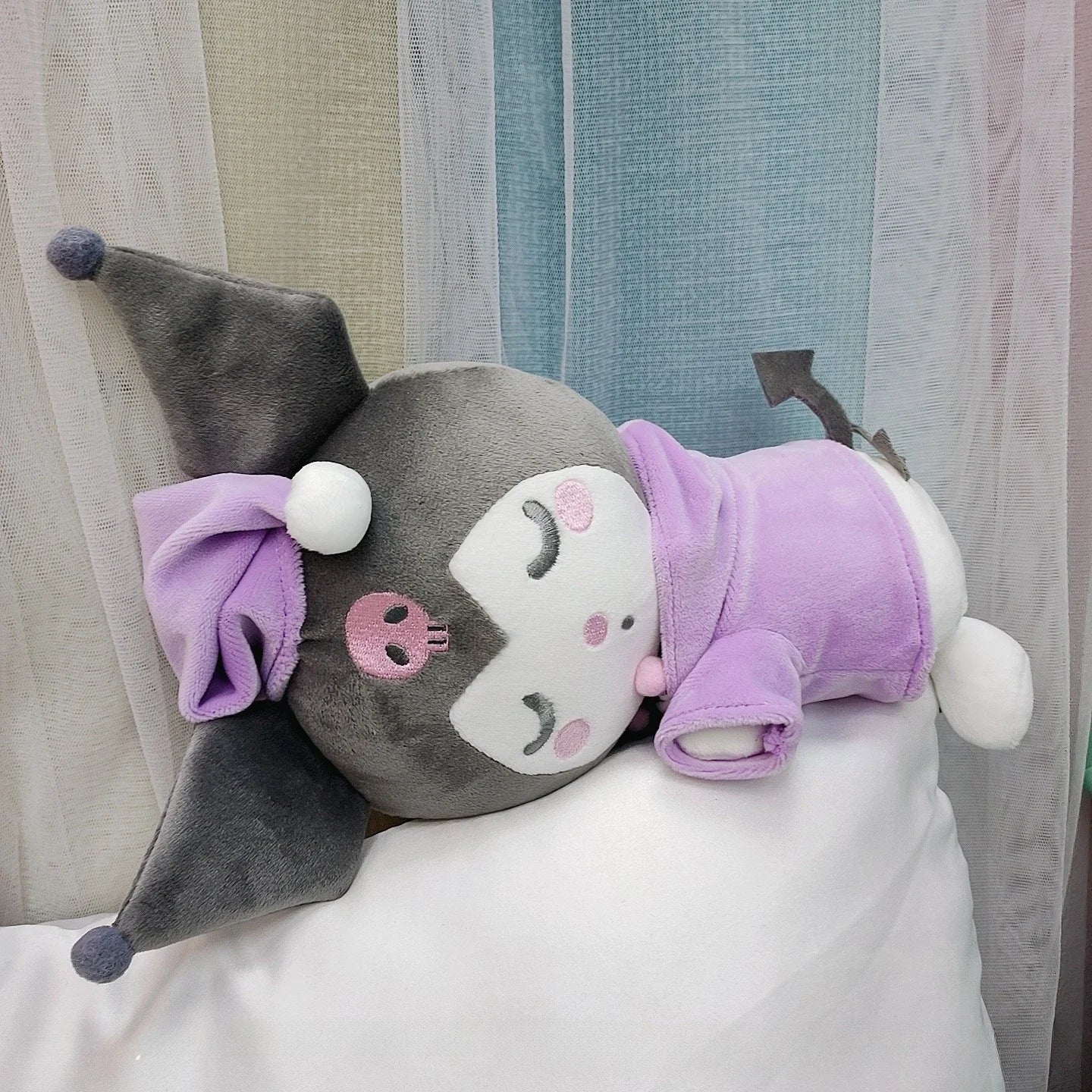 22cm Baby Kuromi Plush Toy in Pajamas