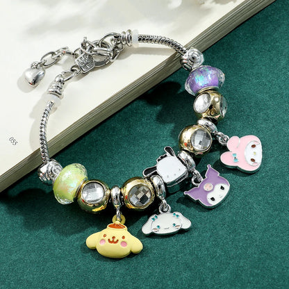 Make a Bracelet with Sanrio Character Beads (My Melody, Kuromi, Cinnamoroll, Pochacco, Pompompurin)