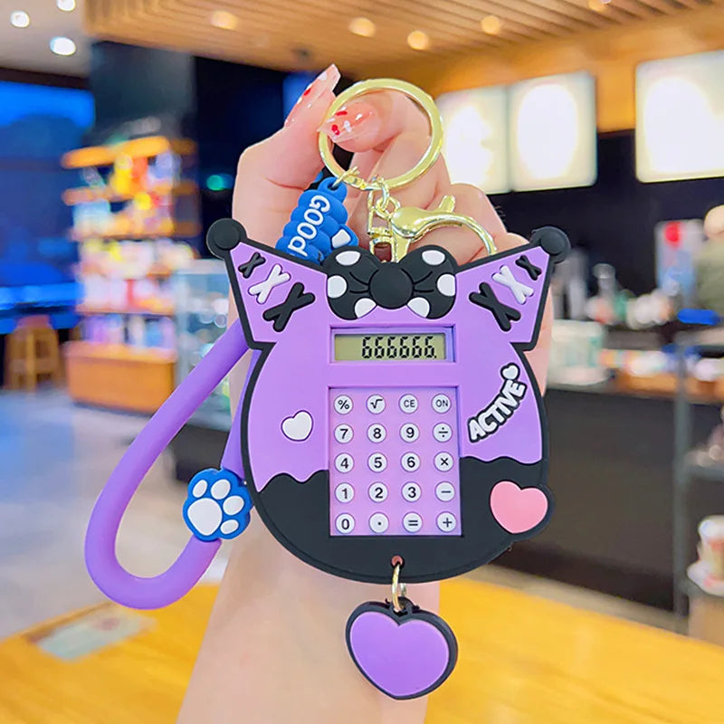 Sanrio Kuromi Keyring with calculator and game