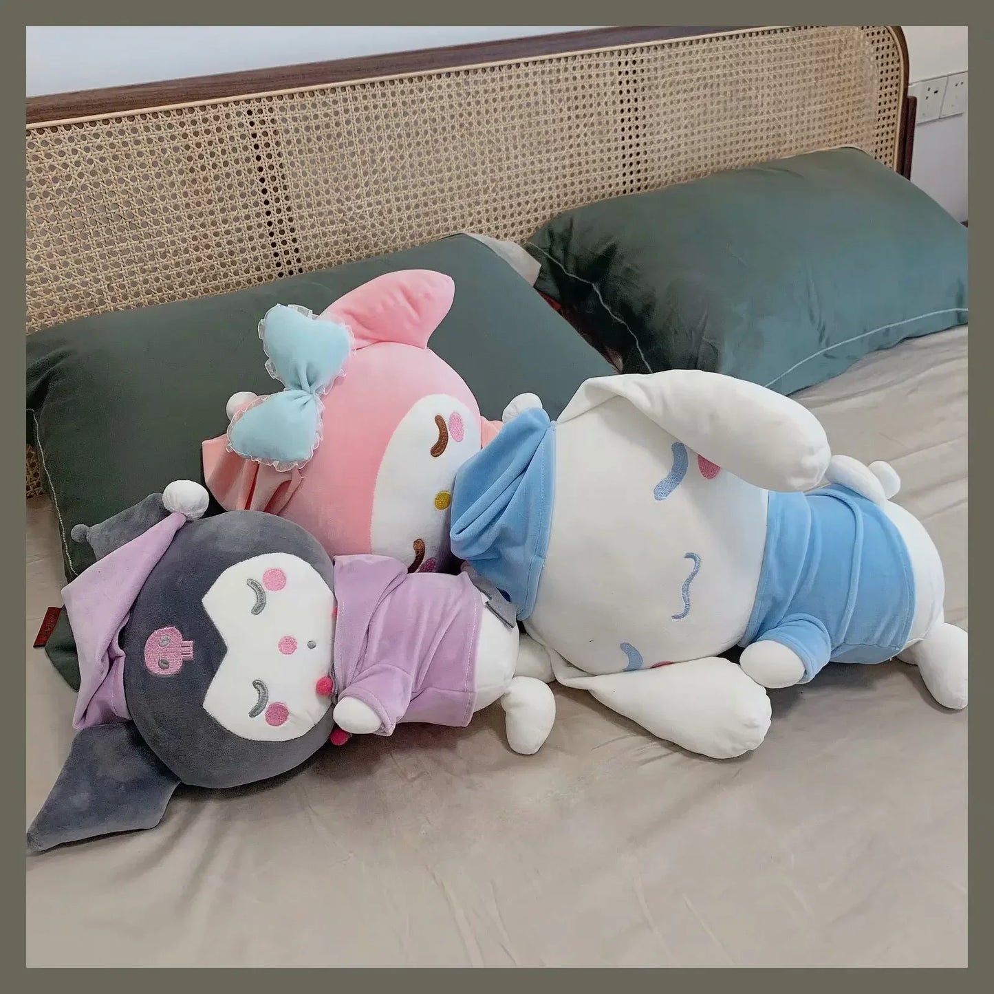 Baby My Melody Sleeping Plush Toy in Pajamas | 22cm