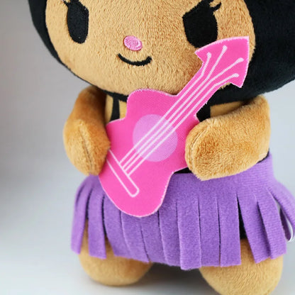 Sanrio Kuromi Tanned Skin with Guitar Plush Toy | Hawaii Series