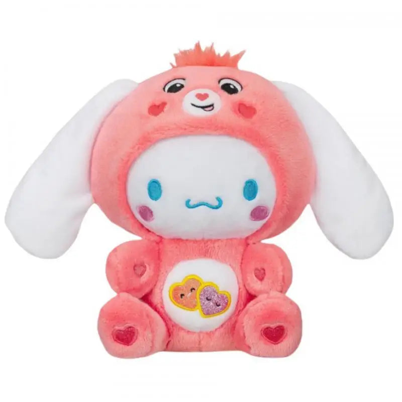 Cinnamoroll Care Bear Plush Dressed As Love-a-Lot Bear 9" Fun-Size Plush