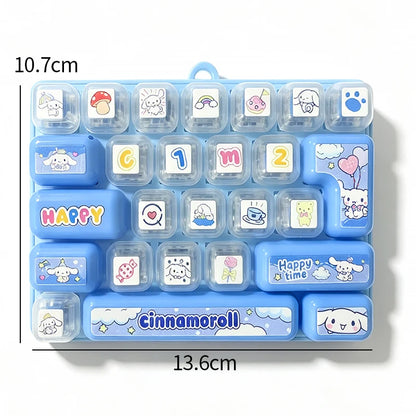 Sanrio Cute Clicky Keyboard Keychain | 26 Keys