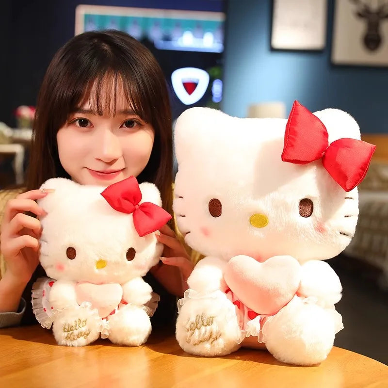 Sanrio Hello Kitty Stuffed Toys with Cupid Heart | 20cm or 30cm