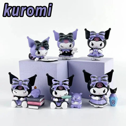 Sanrio Kuromi Figure Toy Set (6 Pieces) | Lucky Divination Series