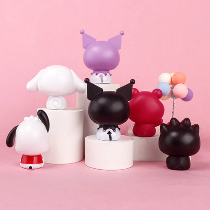 Kawaii Sanrio Figures Toy | Pochacco, Kuromi, Cinnamoroll, Strawberry Bear, Badtz-Maru