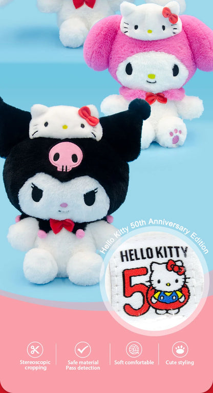 Sanrio 50th Anniversary Edition Hello Kitty Plush Doll | (13cm/ 23cm)