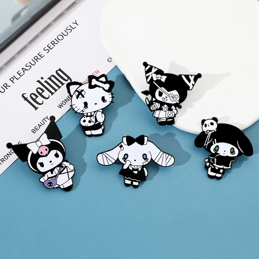 Sanrio Halloween Lapel Pins | Featuring Gothic Style