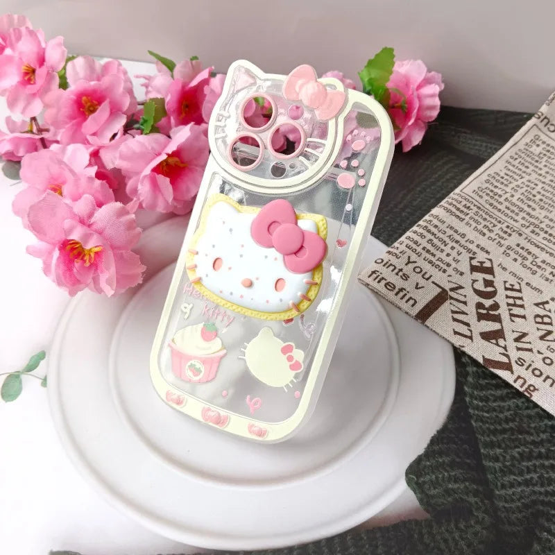 Hello Kitty Stand and Holder Phone Cases with cupcake